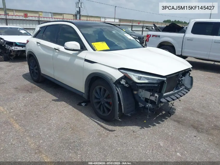2019 Infiniti Qx50 Luxe VIN: 3PCAJ5M15KF145427 Lot: 42625039