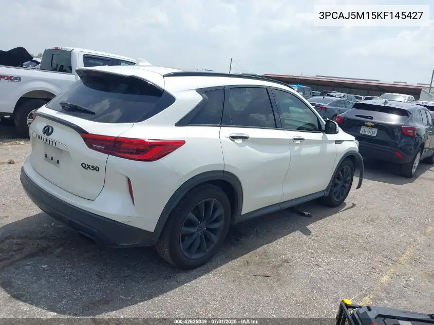 2019 Infiniti Qx50 Luxe VIN: 3PCAJ5M15KF145427 Lot: 42625039