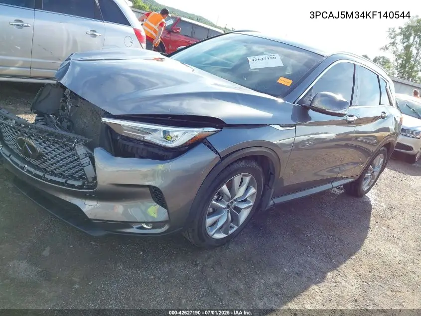 2019 Infiniti Qx50 Luxe VIN: 3PCAJ5M34KF140544 Lot: 42627190