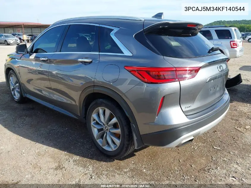 2019 Infiniti Qx50 Luxe VIN: 3PCAJ5M34KF140544 Lot: 42627190