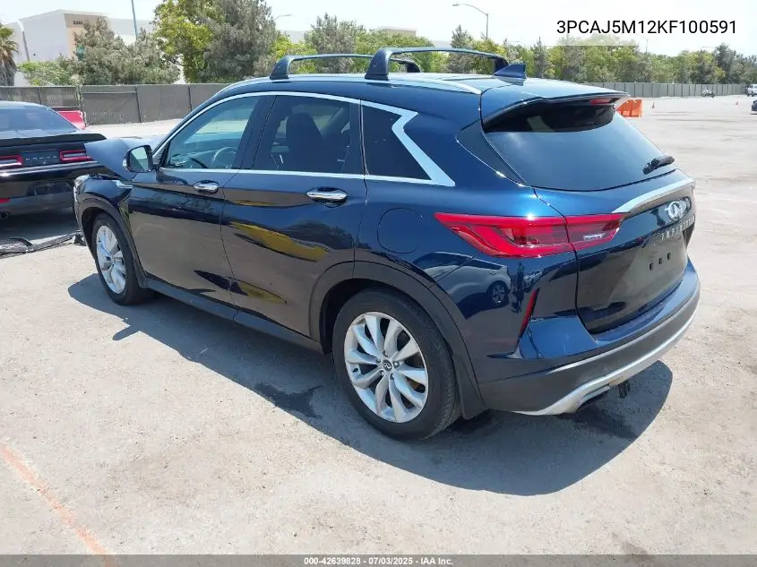 2019 Infiniti Qx50 Essential VIN: 3PCAJ5M12KF100591 Lot: 42639828