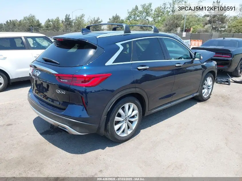 2019 Infiniti Qx50 Essential VIN: 3PCAJ5M12KF100591 Lot: 42639828