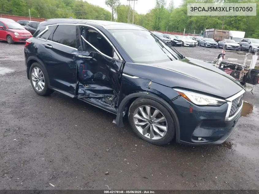 2020 Infiniti Qx50 Luxe Awd VIN: 3PCAJ5M3XLF107050 Lot: 42176146