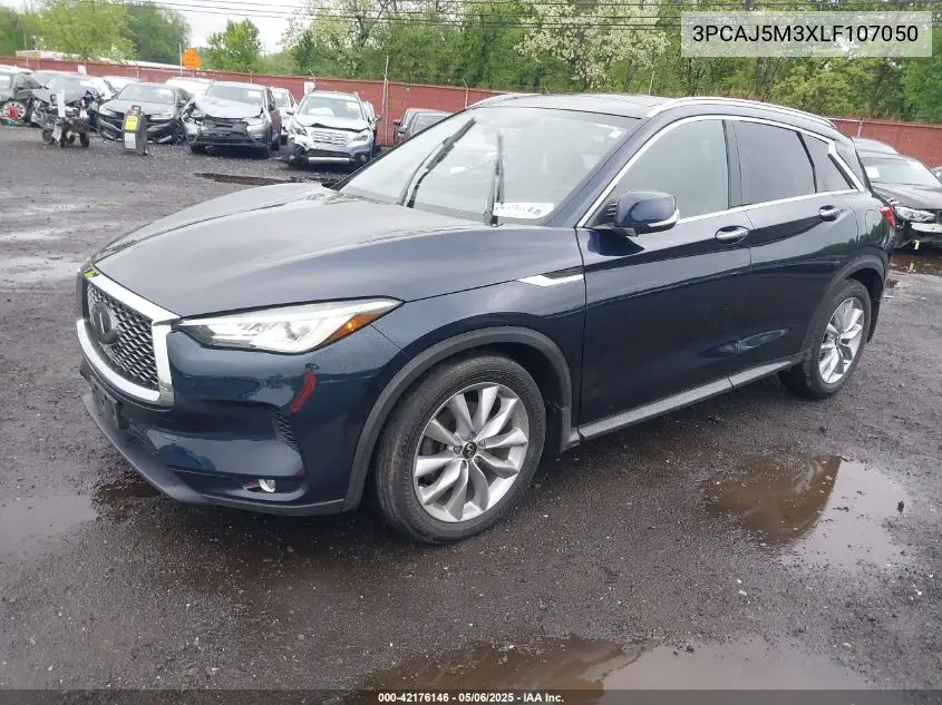 2020 Infiniti Qx50 Luxe Awd VIN: 3PCAJ5M3XLF107050 Lot: 42176146