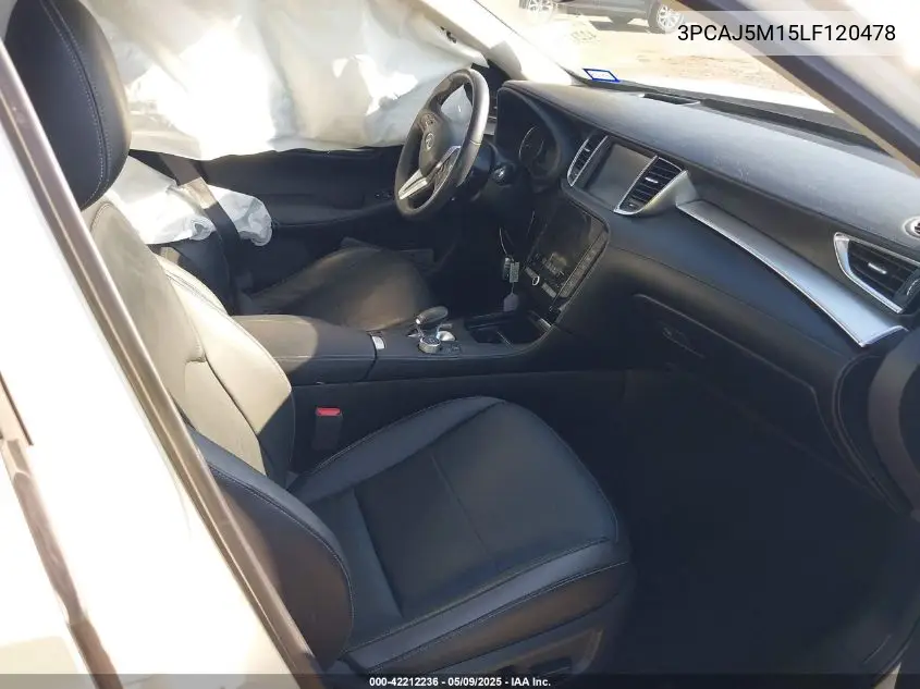 2020 Infiniti Qx50 Sensory VIN: 3PCAJ5M15LF120478 Lot: 42212236