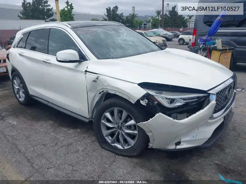 2020 Infiniti Qx50 Luxe VIN: 3PCAJ5M12LF100527 Lot: 42231641