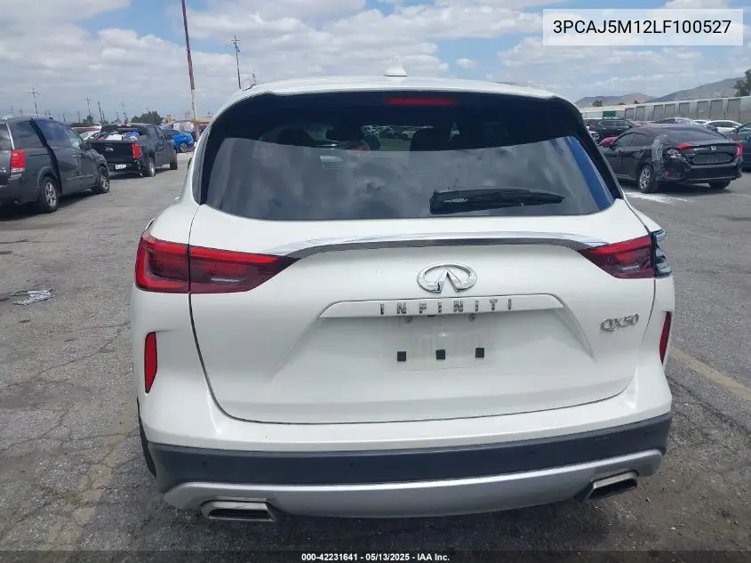 2020 Infiniti Qx50 Luxe VIN: 3PCAJ5M12LF100527 Lot: 42231641