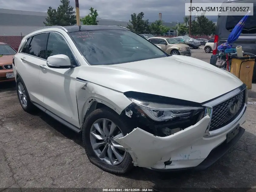 2020 Infiniti Qx50 Luxe VIN: 3PCAJ5M12LF100527 Lot: 42231641