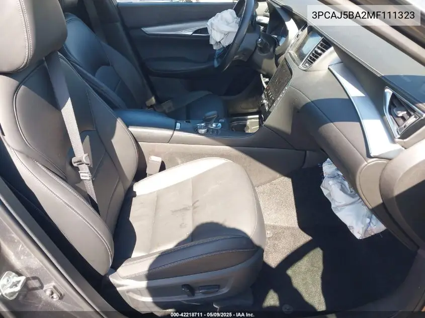 2021 Infiniti Qx50 Luxe VIN: 3PCAJ5BA2MF111323 Lot: 42218711