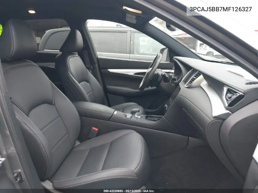 2021 Infiniti Qx50 Luxe Awd VIN: 3PCAJ5BB7MF126327 Lot: 42220680