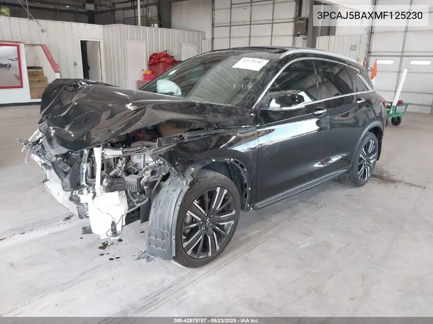 2021 Infiniti Qx50 Luxe VIN: 3PCAJ5BAXMF125230 Lot: 42579707