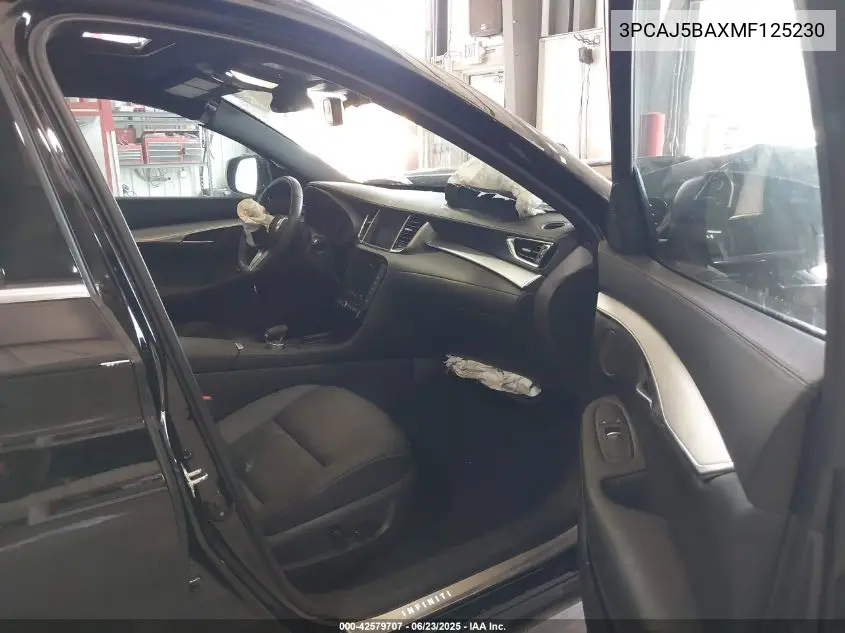 2021 Infiniti Qx50 Luxe VIN: 3PCAJ5BAXMF125230 Lot: 42579707