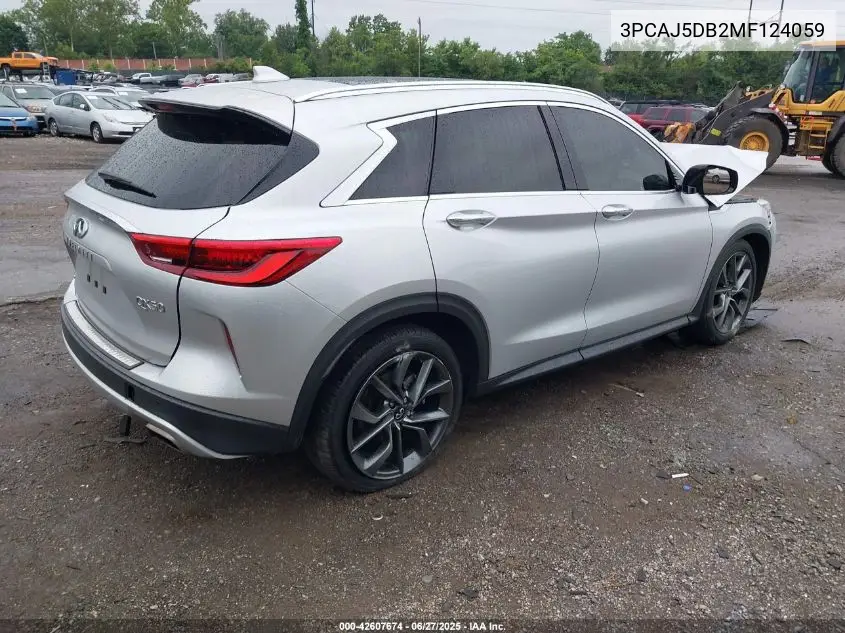 2021 Infiniti Qx50 Autograph Awd VIN: 3PCAJ5DB2MF124059 Lot: 42607674
