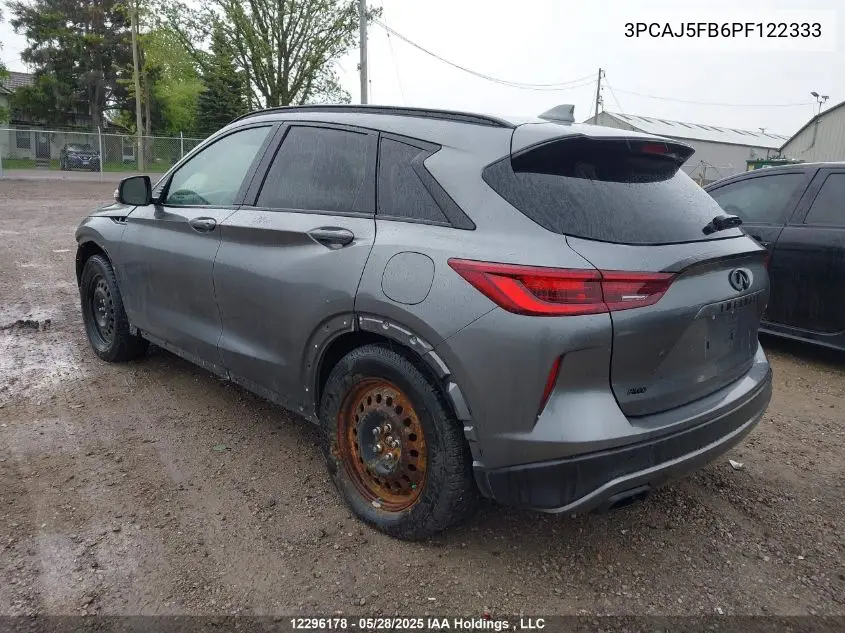 2023 Infiniti Qx50 Sport VIN: 3PCAJ5FB6PF122333 Lot: 12296178
