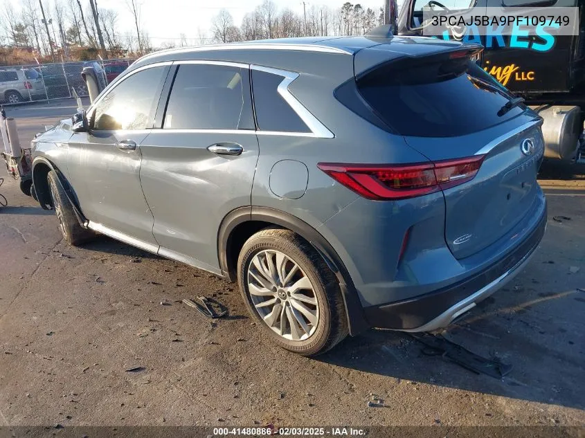 2023 Infiniti Qx50 Luxe VIN: 3PCAJ5BA9PF109749 Lot: 41480886