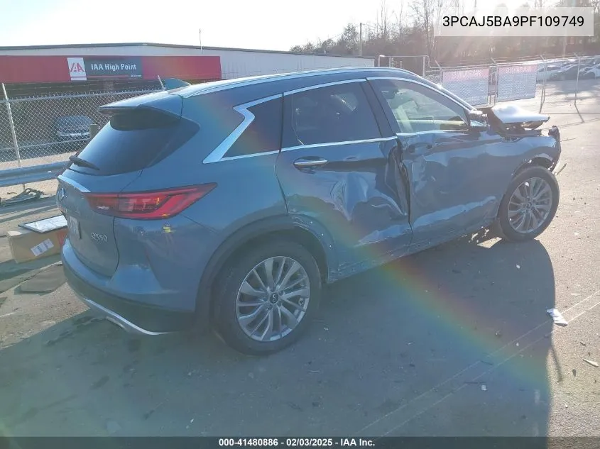 2023 Infiniti Qx50 Luxe VIN: 3PCAJ5BA9PF109749 Lot: 41480886