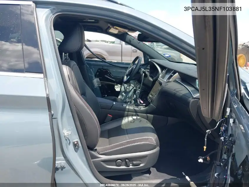 2022 Infiniti Qx55 Sensory Awd VIN: 3PCAJ5L35NF103881 Lot: 42606078