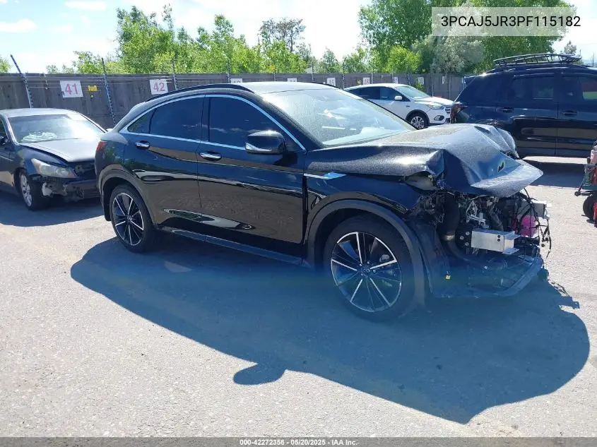 2023 Infiniti Qx55 Luxe Awd VIN: 3PCAJ5JR3PF115182 Lot: 42272356