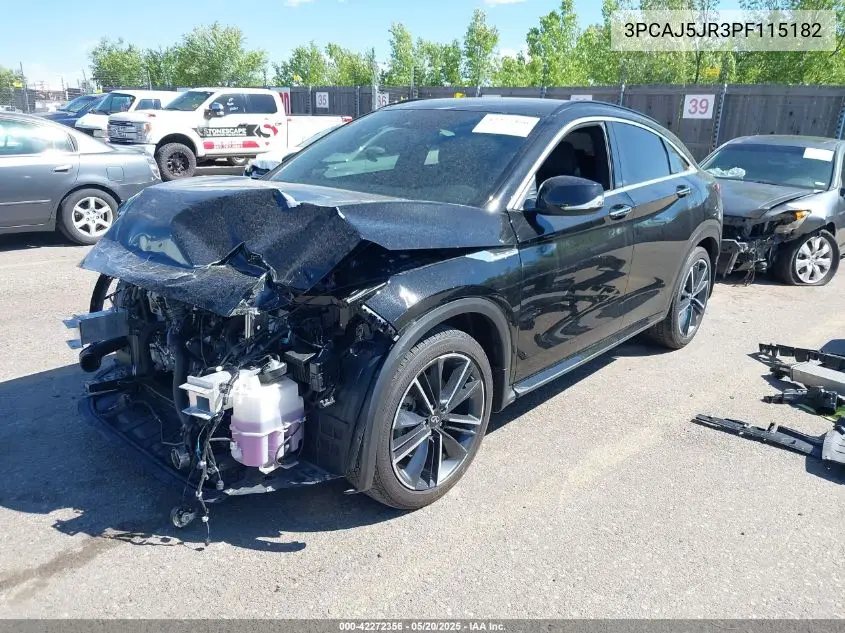 2023 Infiniti Qx55 Luxe Awd VIN: 3PCAJ5JR3PF115182 Lot: 42272356