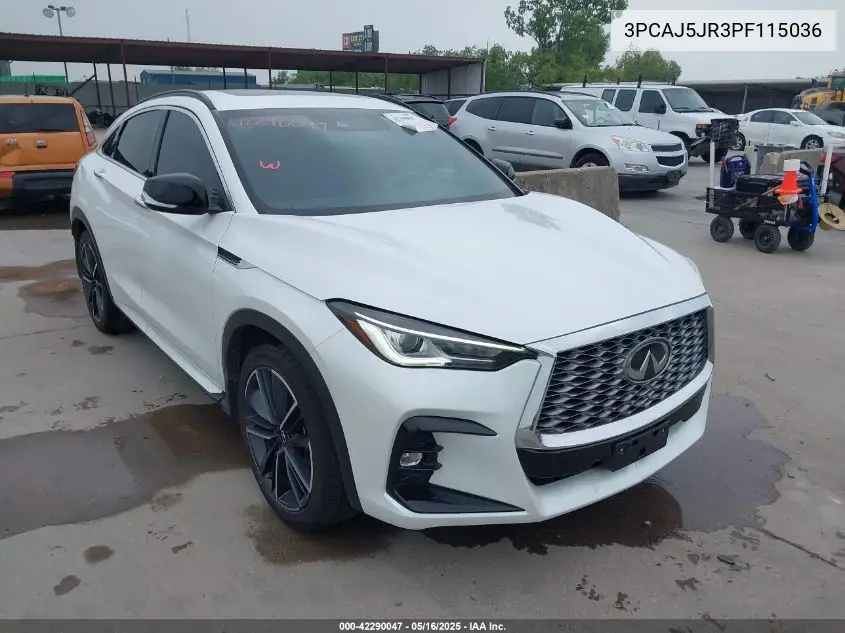2023 Infiniti Qx55 Luxe Awd VIN: 3PCAJ5JR3PF115036 Lot: 42290047
