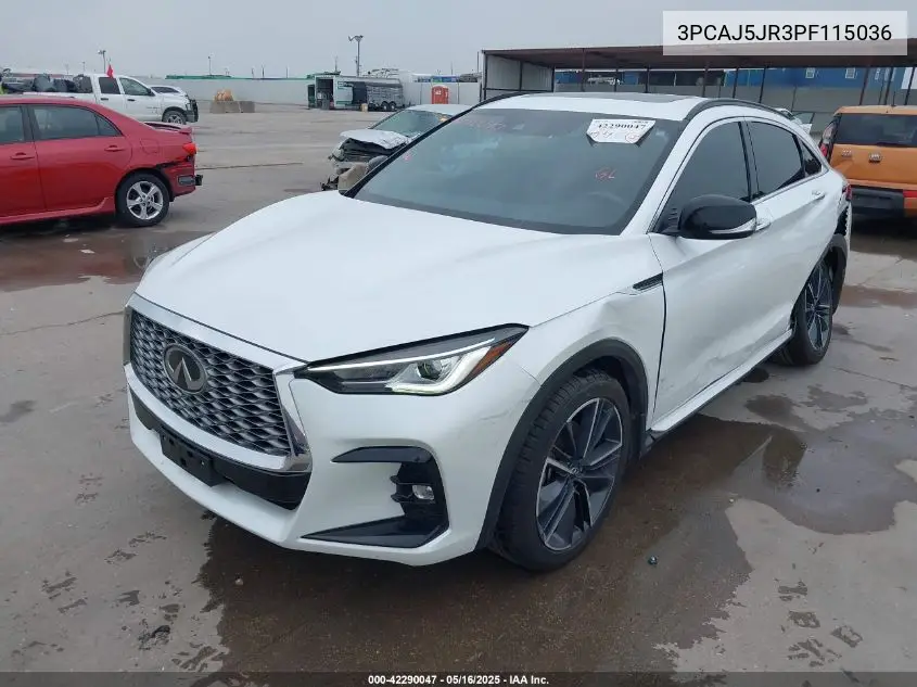 2023 Infiniti Qx55 Luxe Awd VIN: 3PCAJ5JR3PF115036 Lot: 42290047