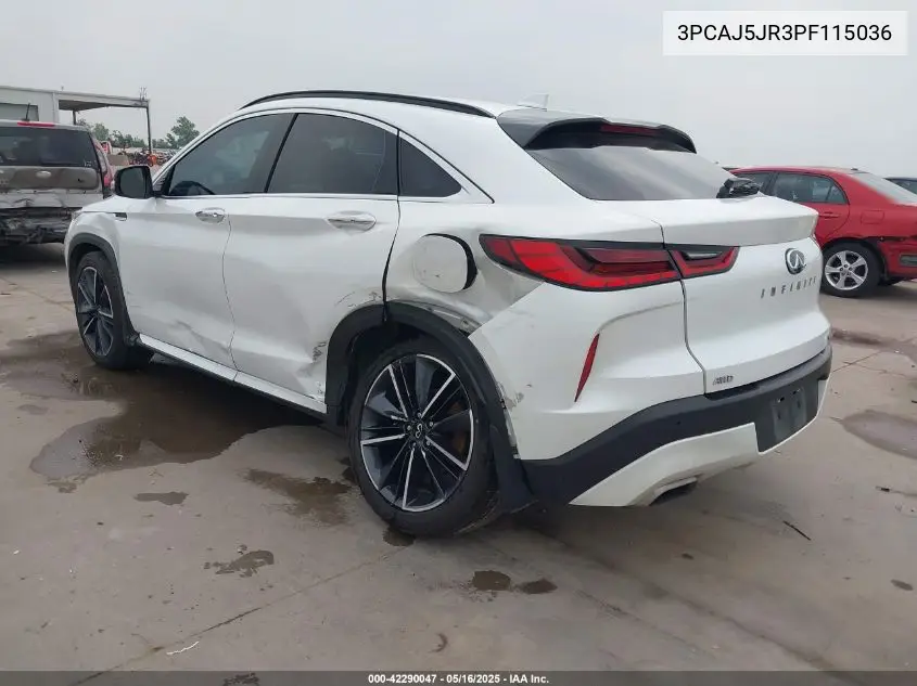 2023 Infiniti Qx55 Luxe Awd VIN: 3PCAJ5JR3PF115036 Lot: 42290047