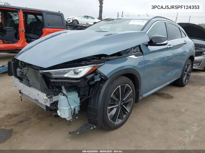 2023 Infiniti Qx55 Luxe Awd VIN: 3PCAJ5JR5PF124353 Lot: 42420350