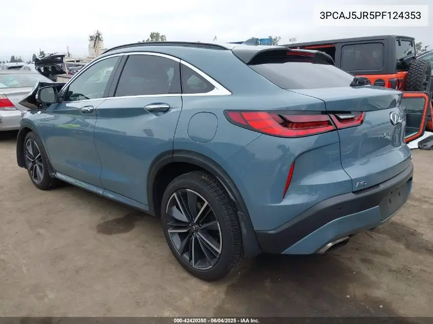 2023 Infiniti Qx55 Luxe Awd VIN: 3PCAJ5JR5PF124353 Lot: 42420350