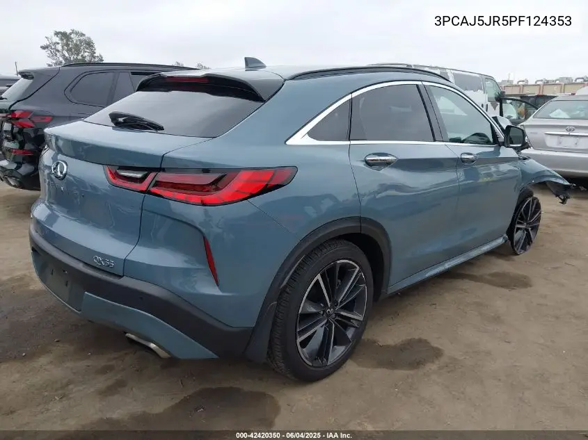 2023 Infiniti Qx55 Luxe Awd VIN: 3PCAJ5JR5PF124353 Lot: 42420350