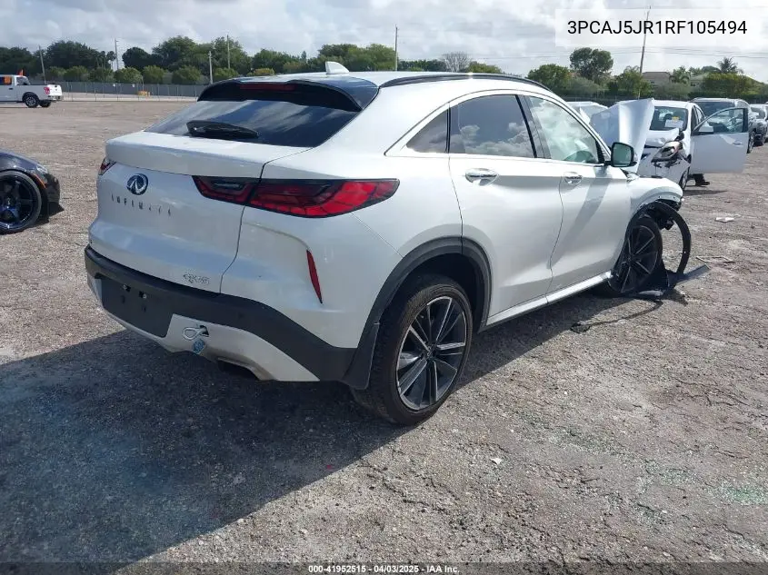 2024 Infiniti Qx55 Luxe Awd VIN: 3PCAJ5JR1RF105494 Lot: 41952515