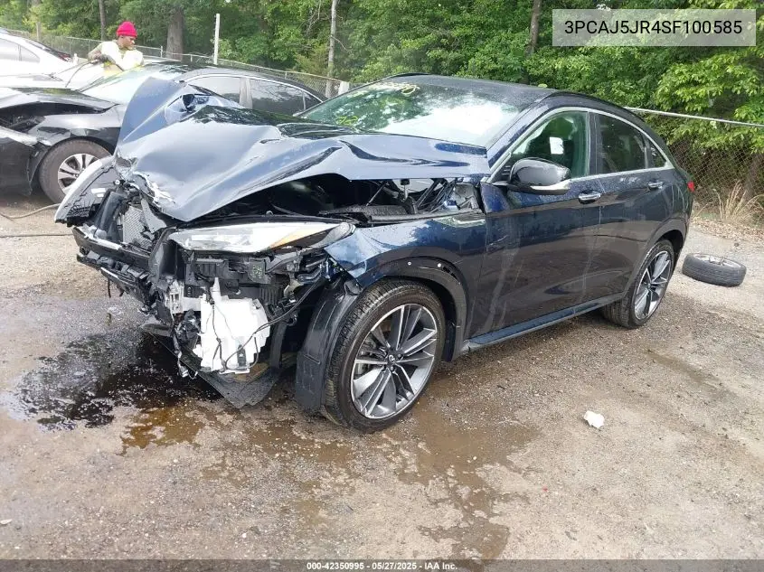2025 Infiniti Qx55 Luxe Awd VIN: 3PCAJ5JR4SF100585 Lot: 42350995