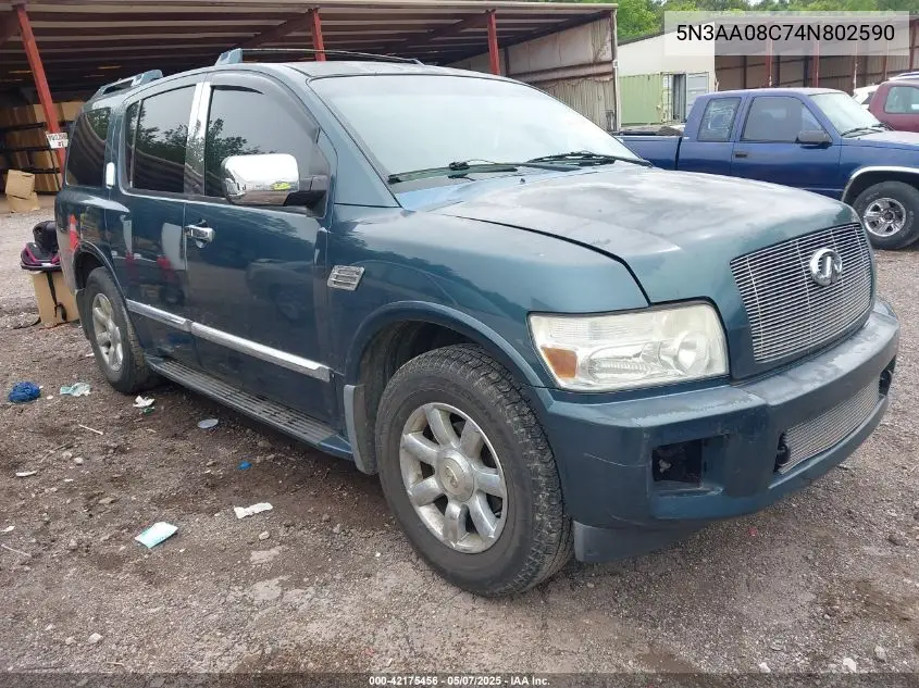 2004 Infiniti Qx56 VIN: 5N3AA08C74N802590 Lot: 42175456