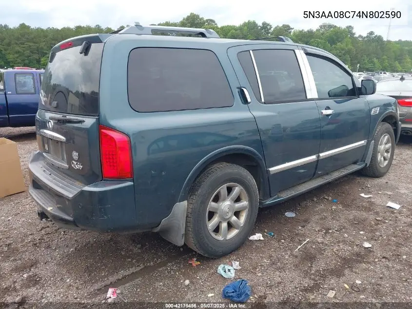 2004 Infiniti Qx56 VIN: 5N3AA08C74N802590 Lot: 42175456