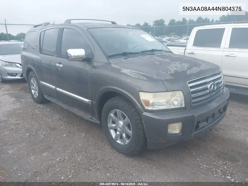 2004 Infiniti Qx56 VIN: 5N3AA08A44N804375 Lot: 42519674