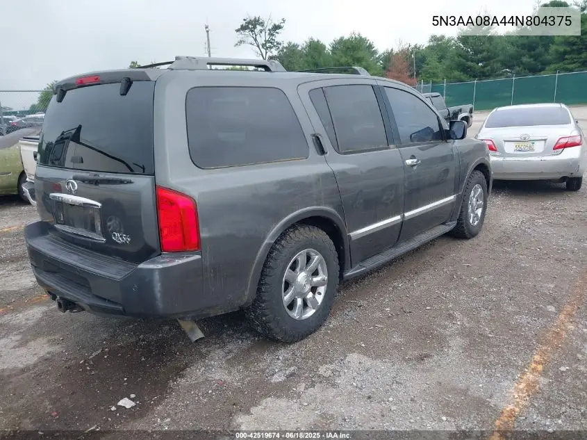 2004 Infiniti Qx56 VIN: 5N3AA08A44N804375 Lot: 42519674
