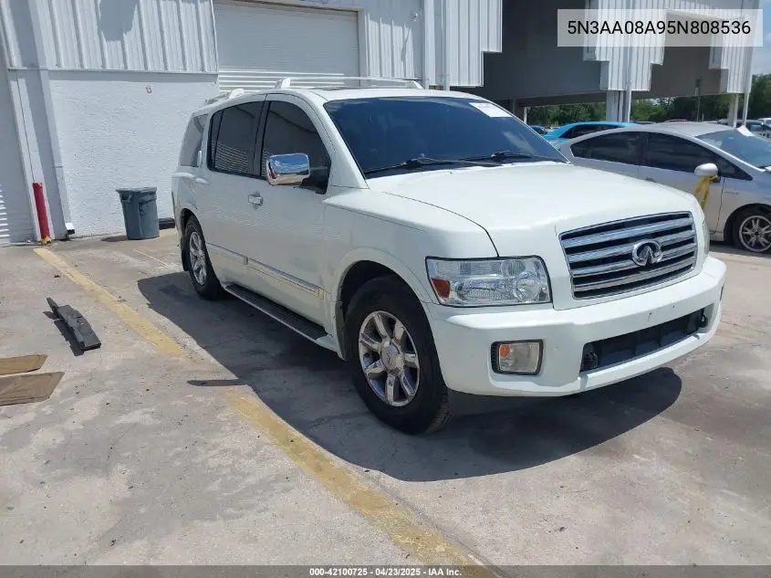 2005 Infiniti Qx56 VIN: 5N3AA08A95N808536 Lot: 42100725