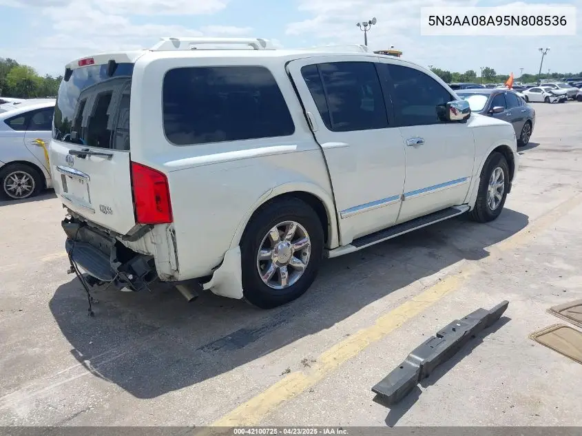 2005 Infiniti Qx56 VIN: 5N3AA08A95N808536 Lot: 42100725