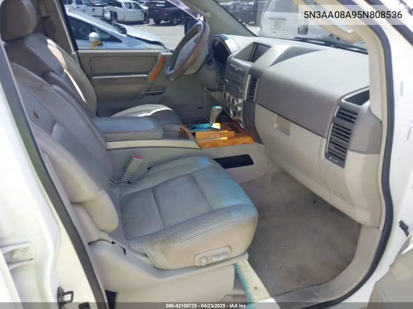 2005 Infiniti Qx56 VIN: 5N3AA08A95N808536 Lot: 42100725