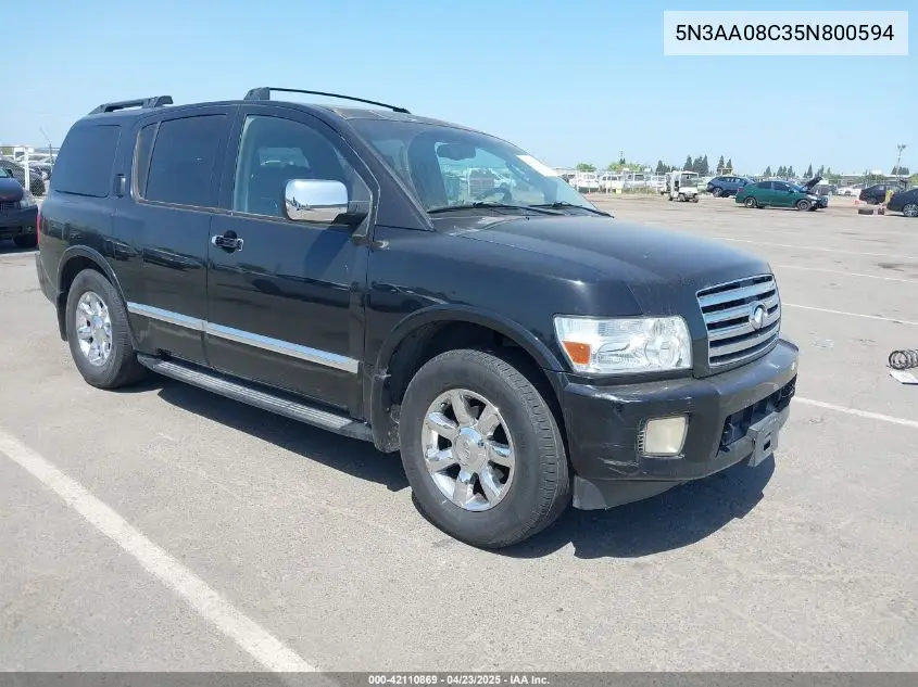 2005 Infiniti Qx56 VIN: 5N3AA08C35N800594 Lot: 42110869