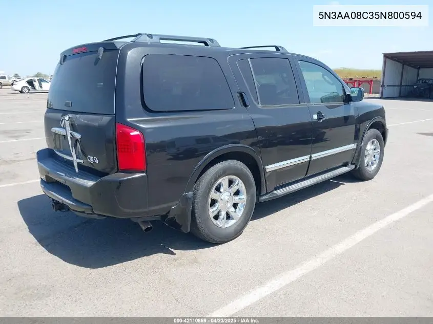 2005 Infiniti Qx56 VIN: 5N3AA08C35N800594 Lot: 42110869