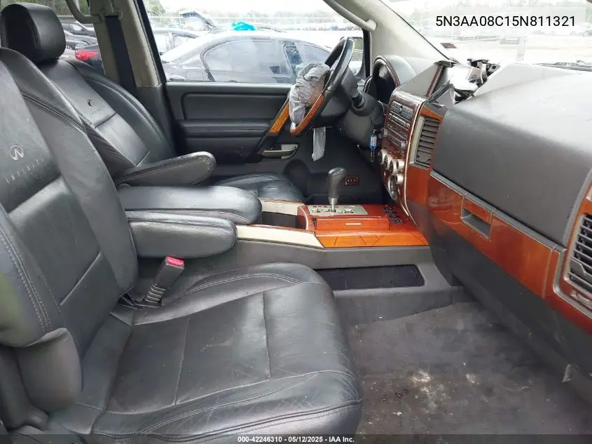 2005 Infiniti Qx56 VIN: 5N3AA08C15N811321 Lot: 42246310