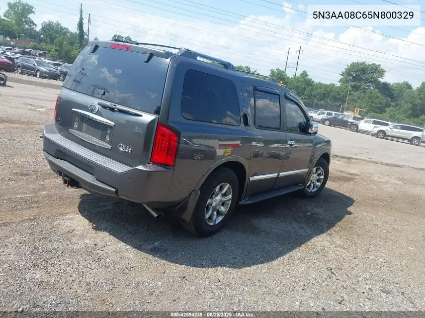 2005 Infiniti Qx56 VIN: 5N3AA08C65N800329 Lot: 42594239