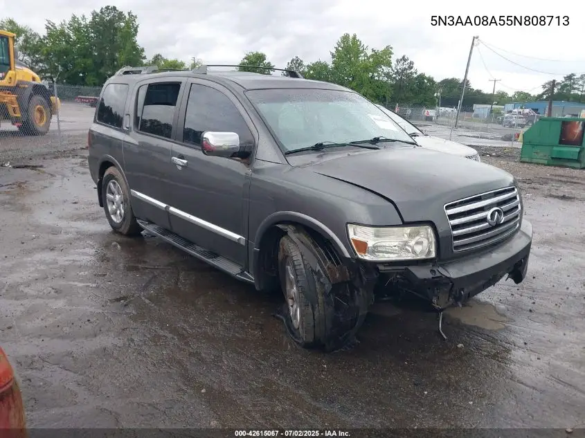 2005 Infiniti Qx56 VIN: 5N3AA08A55N808713 Lot: 42615067