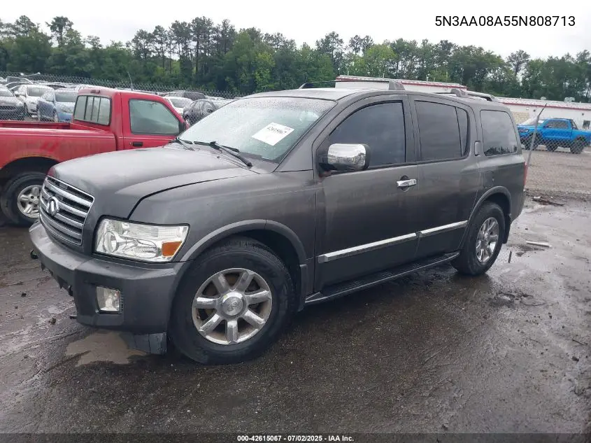 2005 Infiniti Qx56 VIN: 5N3AA08A55N808713 Lot: 42615067