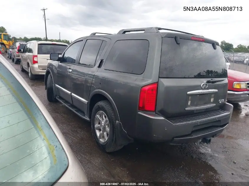 2005 Infiniti Qx56 VIN: 5N3AA08A55N808713 Lot: 42615067