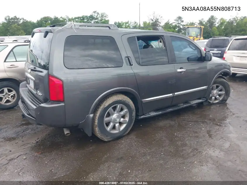 2005 Infiniti Qx56 VIN: 5N3AA08A55N808713 Lot: 42615067