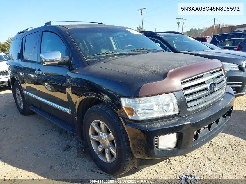 2006 Infiniti Qx56 VIN: 5N3AA08C46N808592 Lot: 41483260