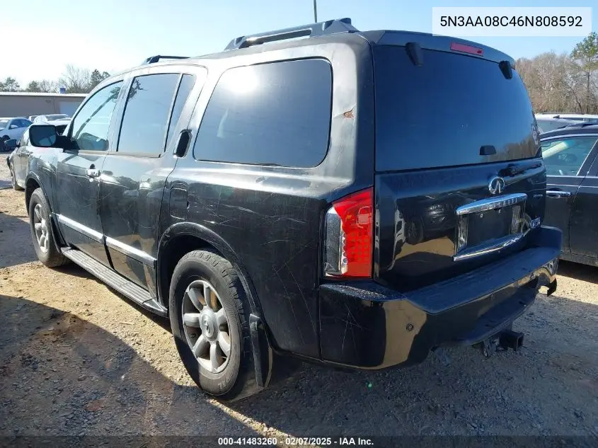 2006 Infiniti Qx56 VIN: 5N3AA08C46N808592 Lot: 41483260