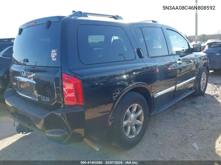 2006 Infiniti Qx56 VIN: 5N3AA08C46N808592 Lot: 41483260