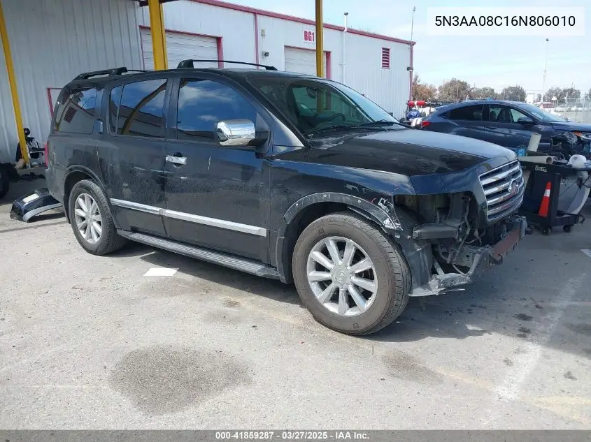 2006 Infiniti Qx56 VIN: 5N3AA08C16N806010 Lot: 41859287